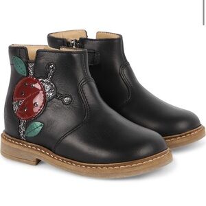 NWT POM D'API
RETRO LADYBUG Leather Boots in Black SIZE 21